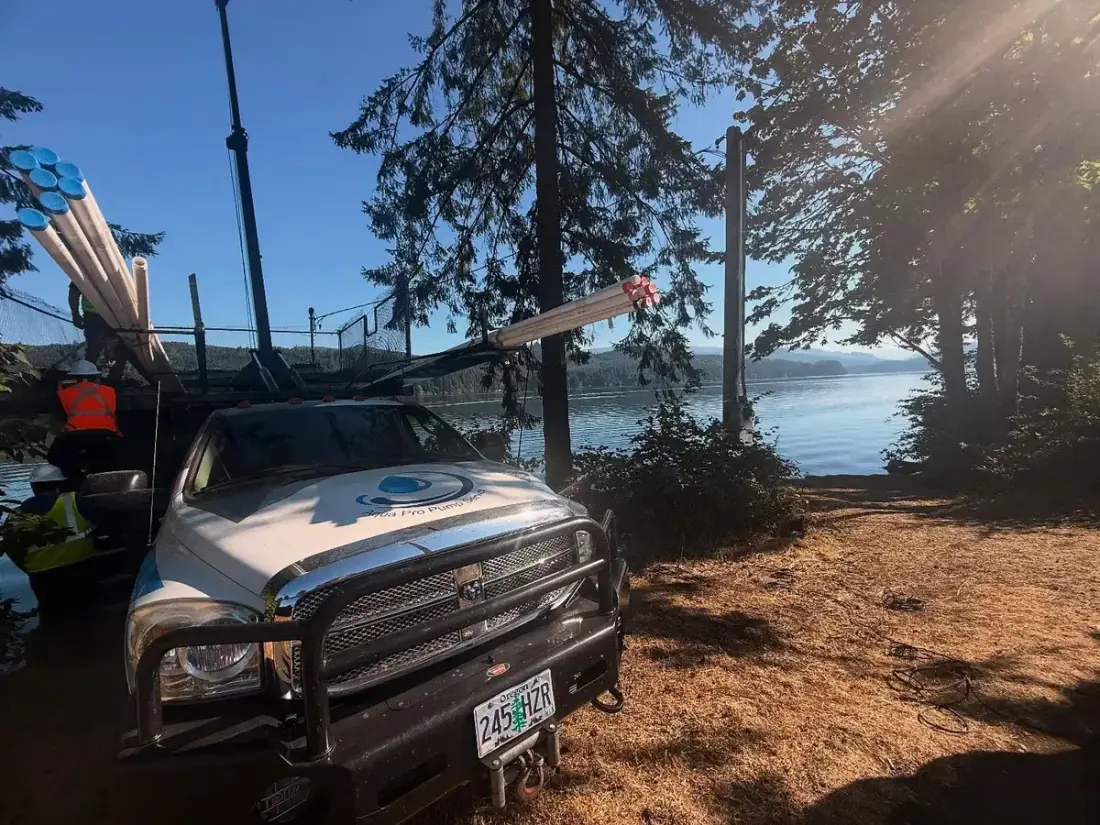 Well pump service on the central Oregon coast near Toledo